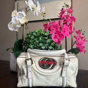 Gucci Sherry Line Interlocking G Mini Boston
Leather Tote Bag Shoulder